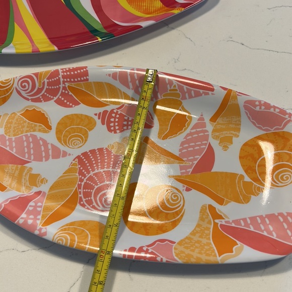 NWT set of plastic surfboard serving platters - set of 3 - Picture 4 of 4